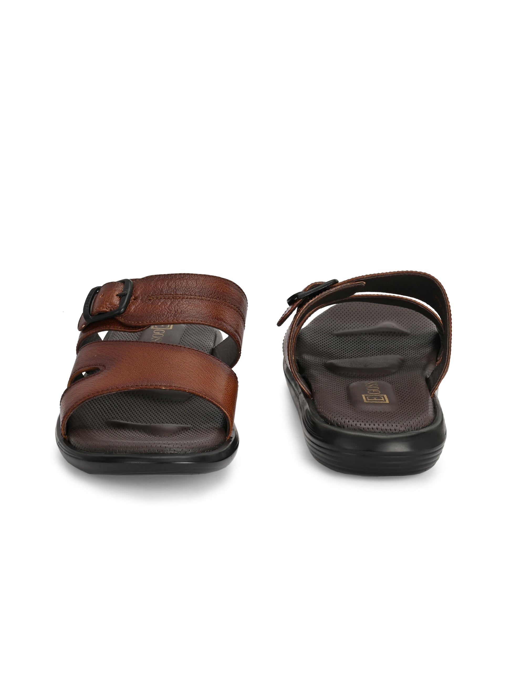 Egoss Leather Slippers For Men