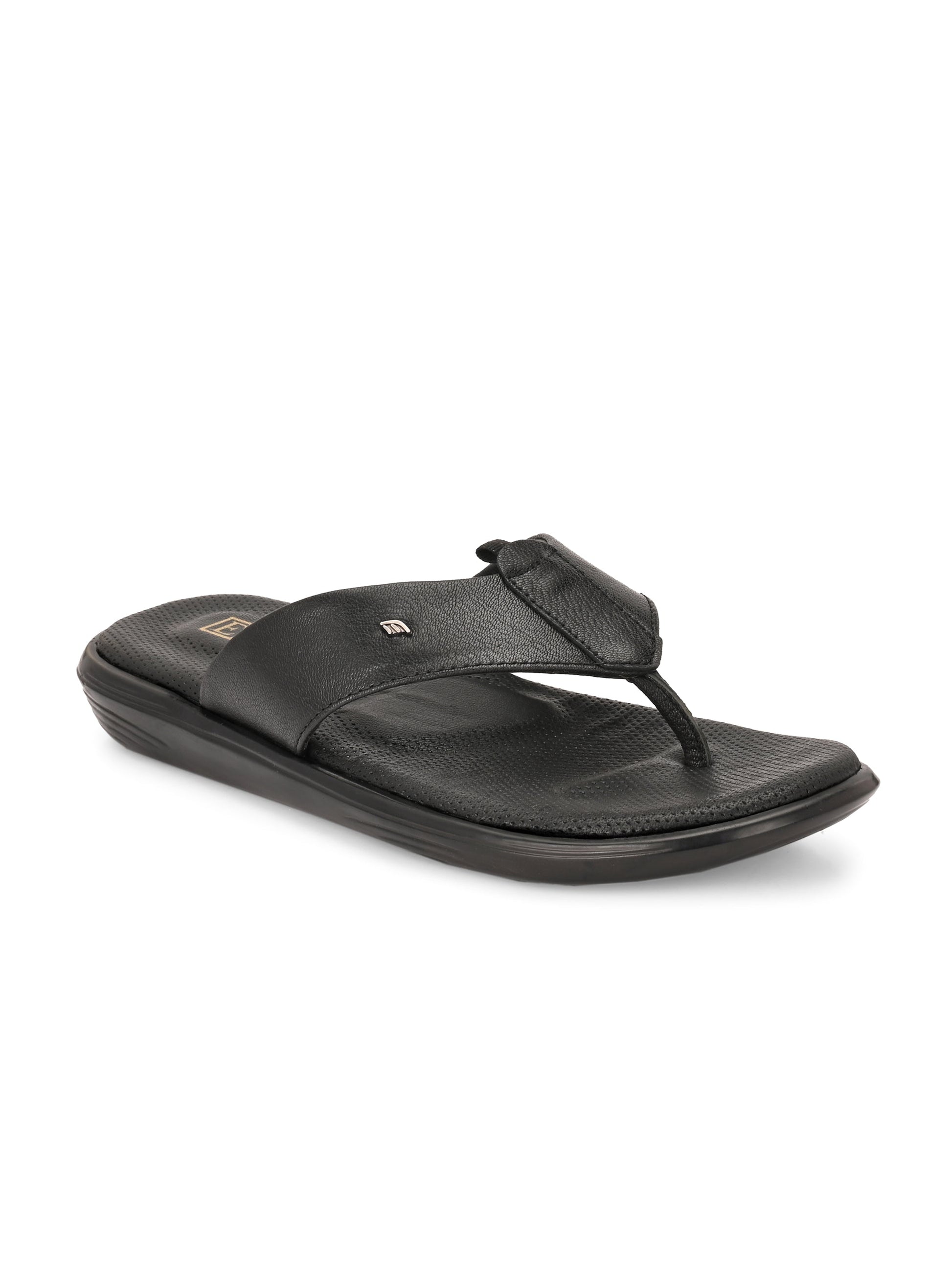 Egoss Leather Slippers For Men