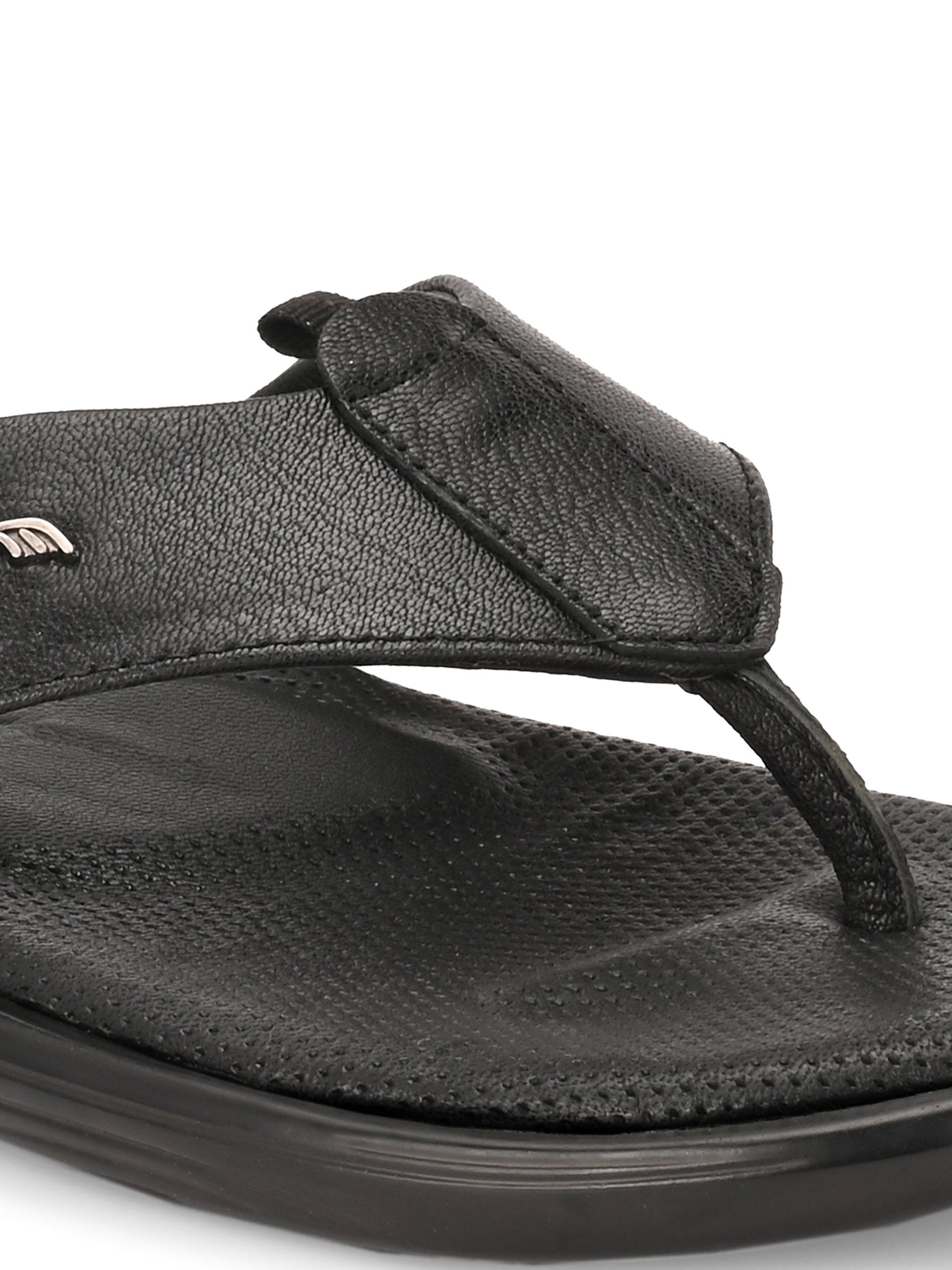 Egoss Leather Slippers For Men