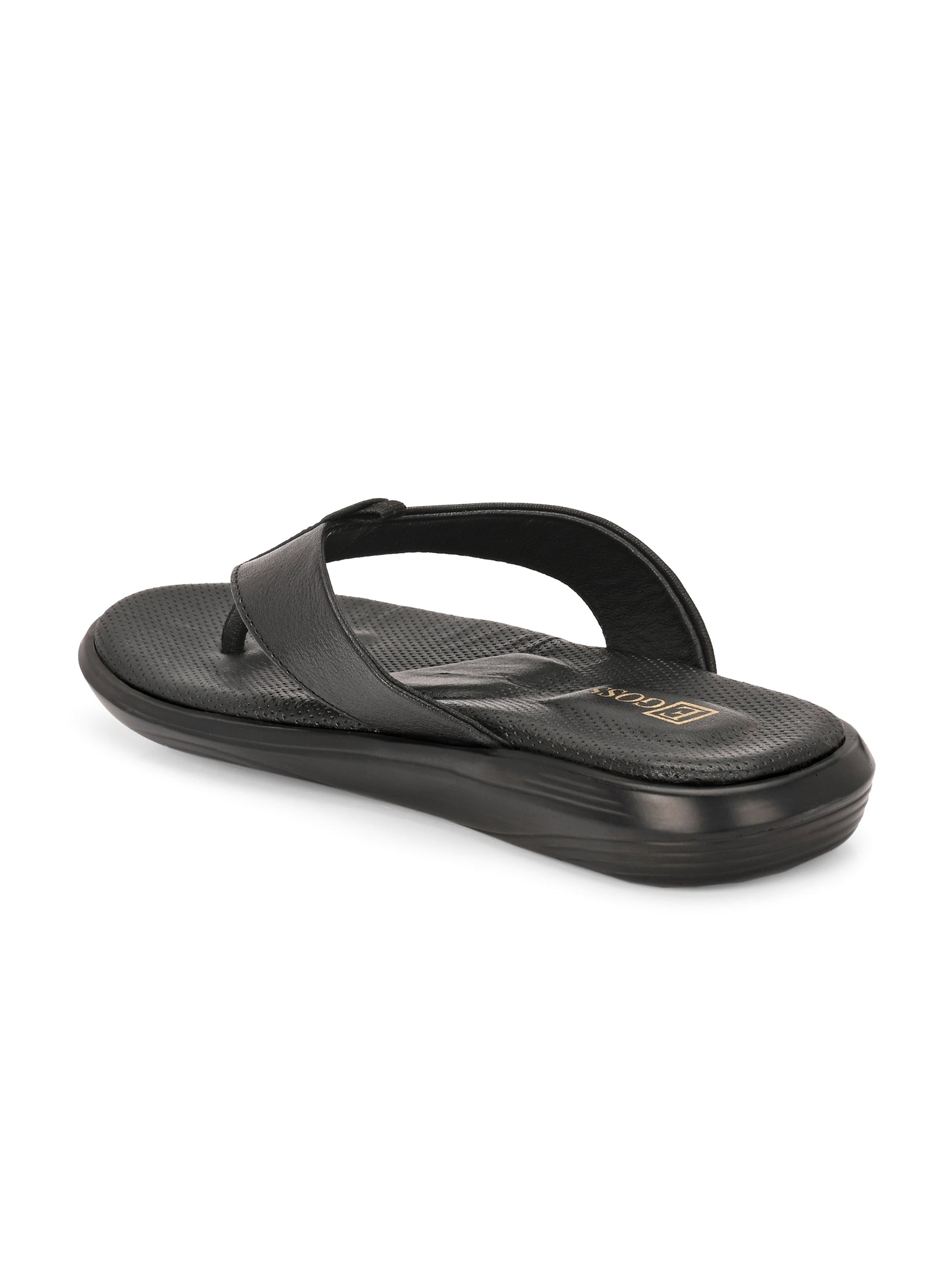 Egoss Leather Slippers For Men
