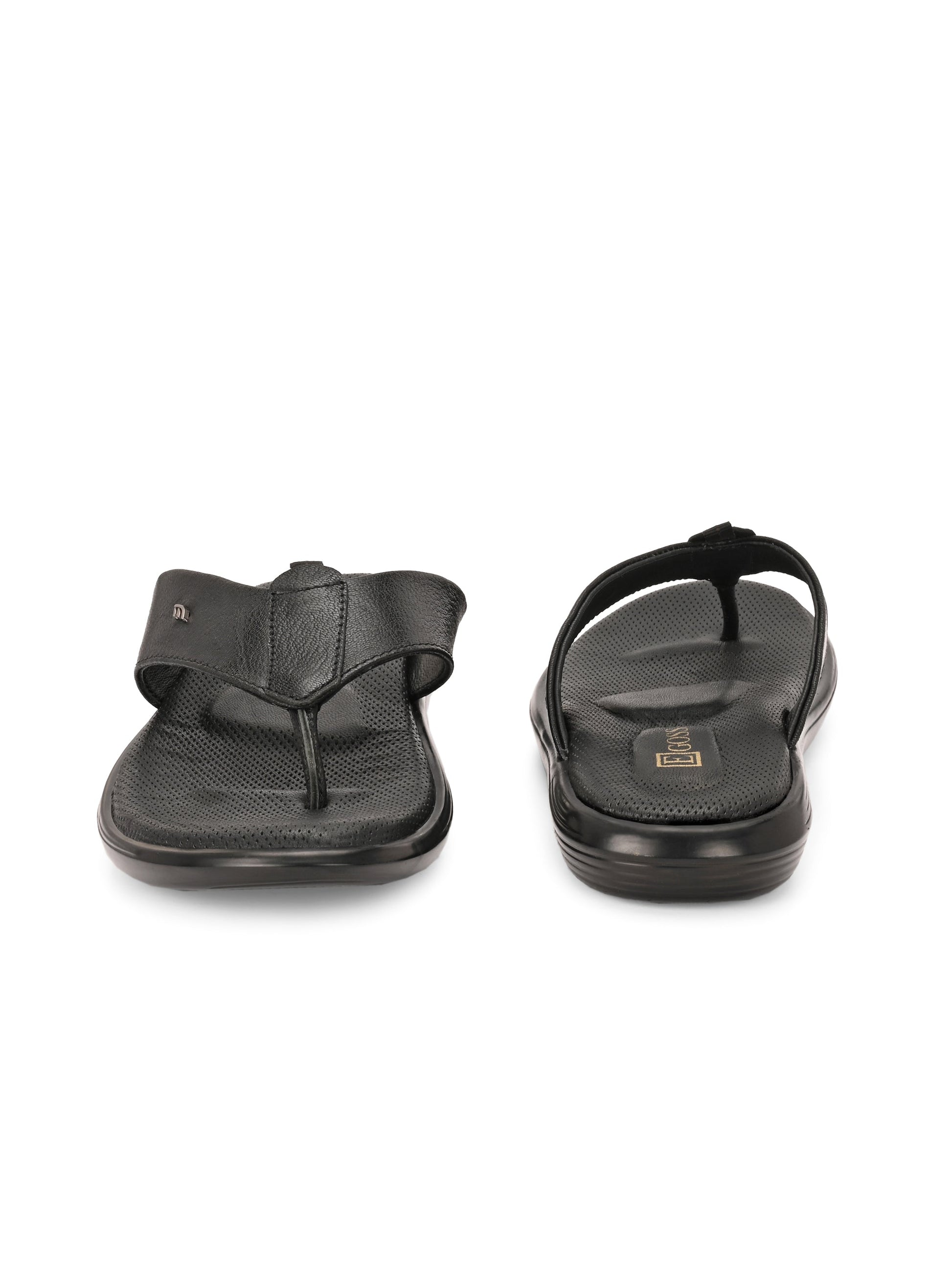 Egoss Leather Slippers For Men