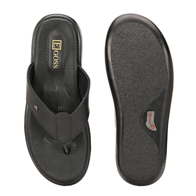 Egoss Leather Slippers For Men