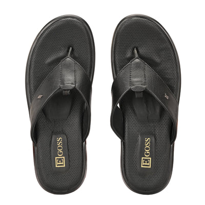 Egoss Leather Slippers For Men
