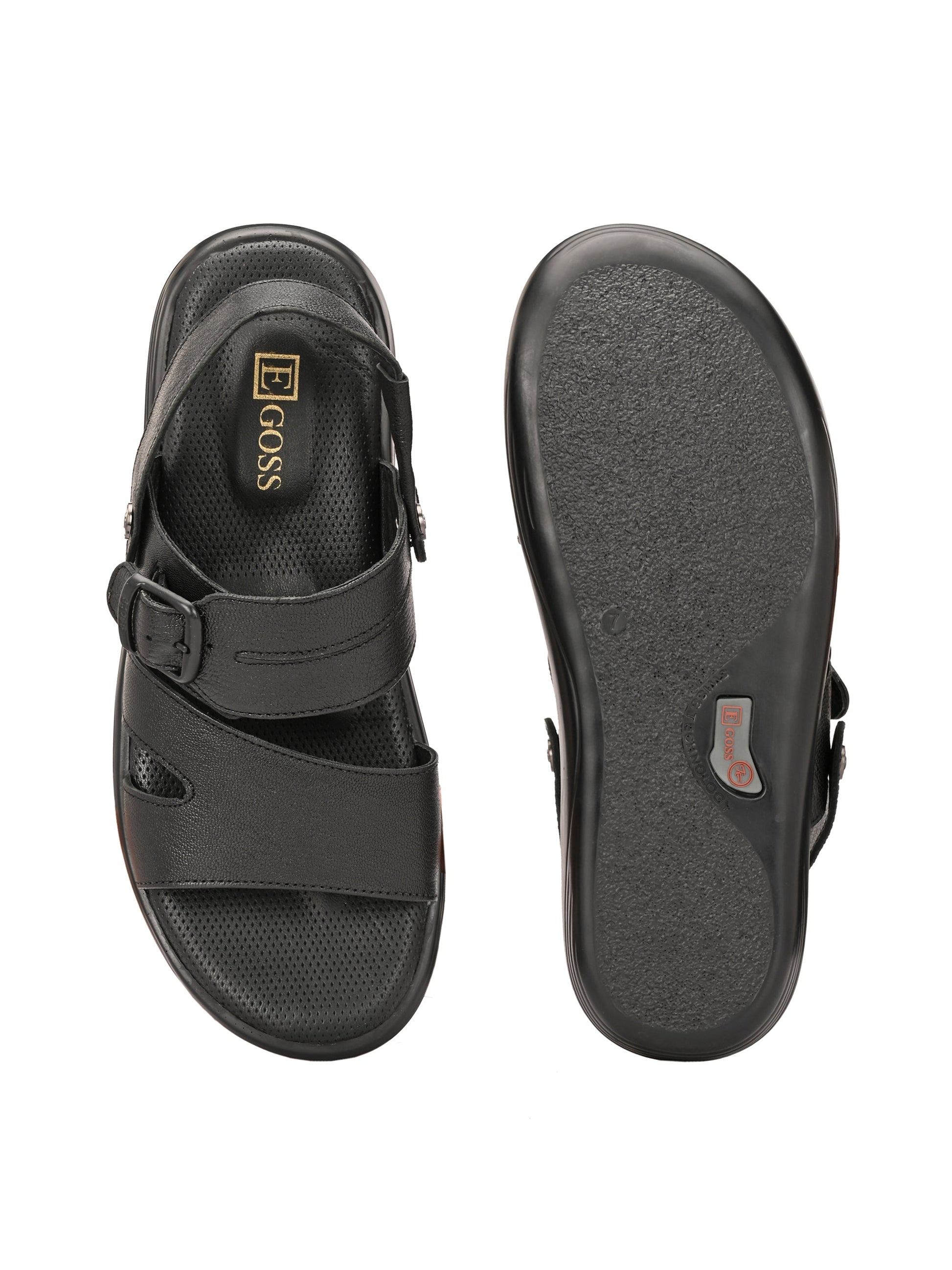 Egoss Leather Sandals For Men