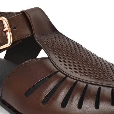 Egoss Gold Peshawari Sandals For Men