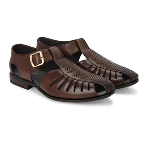 Egoss Gold Peshawari Sandals For Men