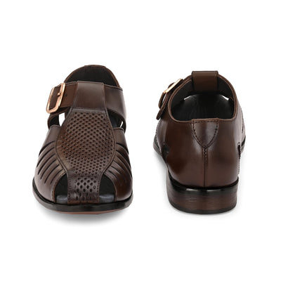 Egoss Gold Peshawari Sandals For Men
