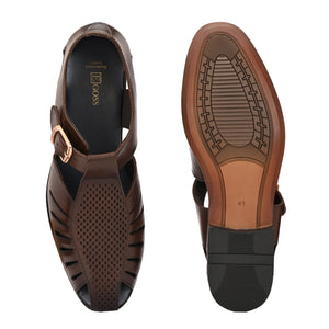 Egoss Gold Peshawari Sandals For Men
