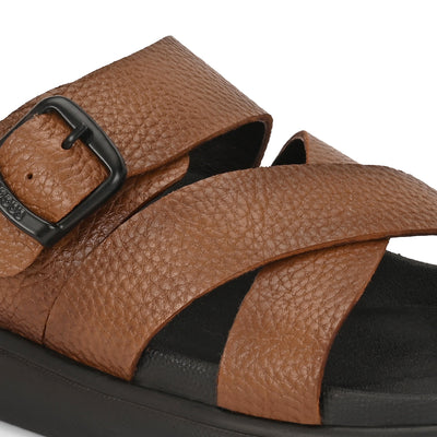 Comet Leather Slippers by Aspeerio