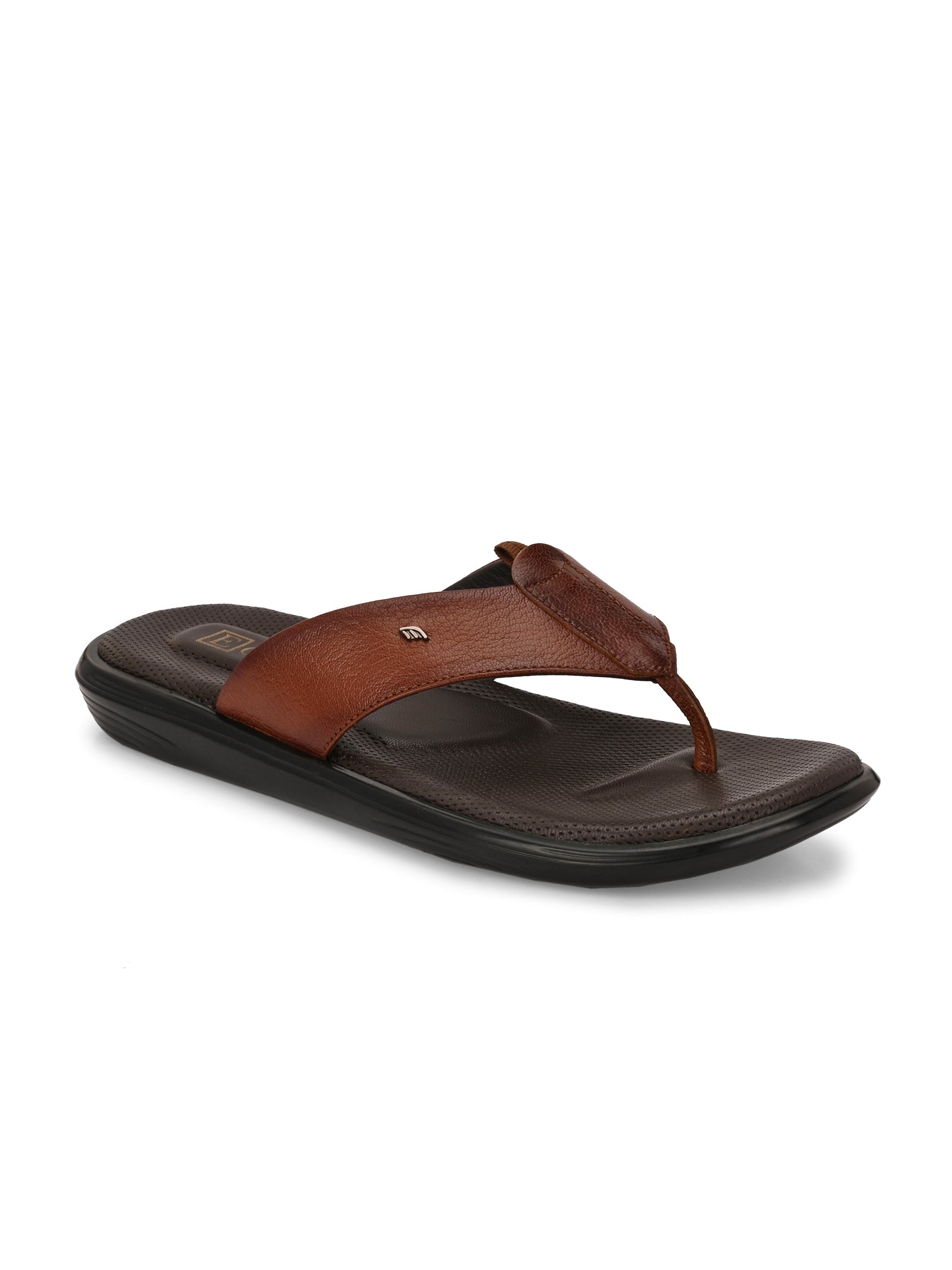 Egoss Leather Slippers For Men
