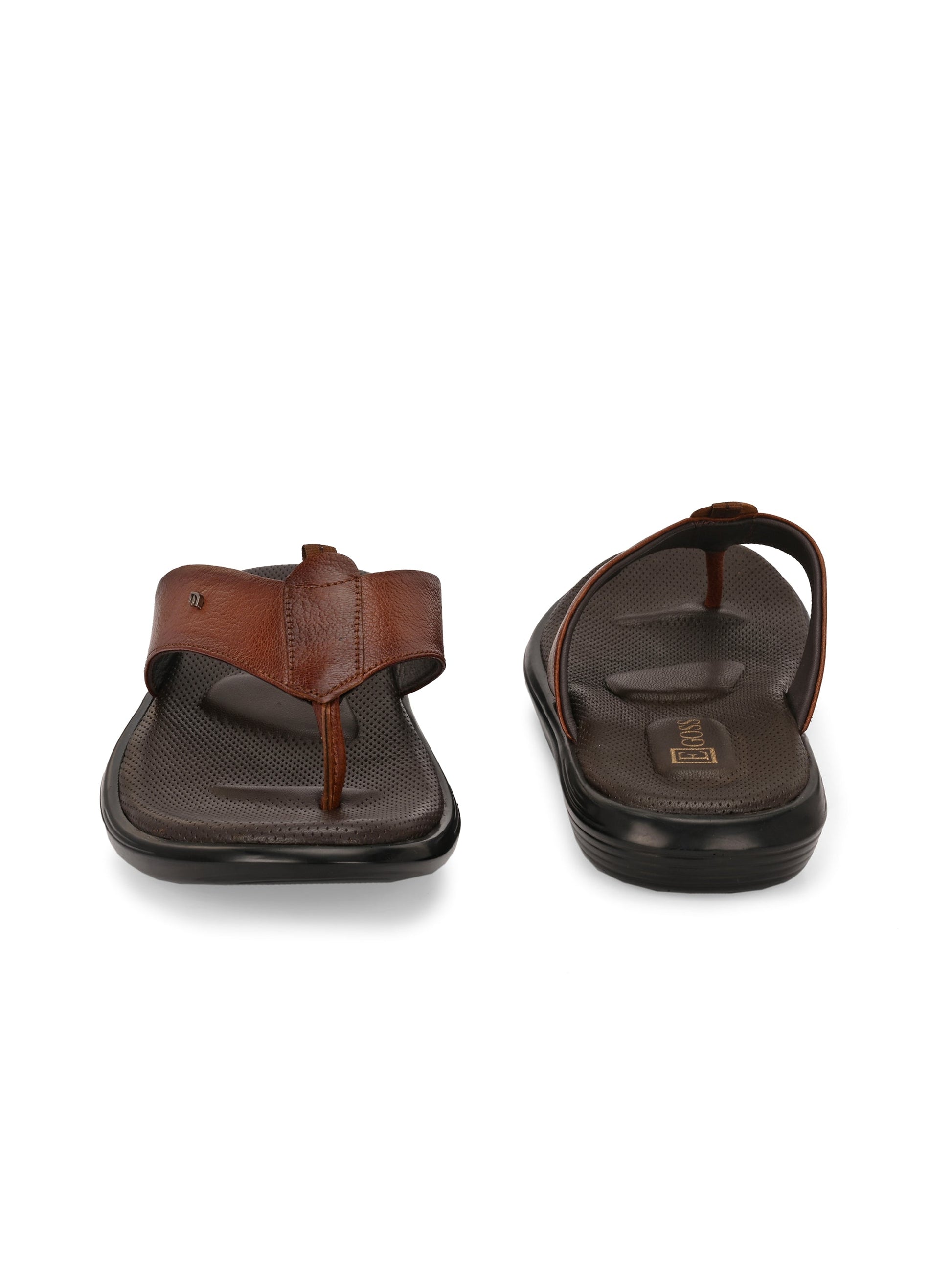 Egoss Leather Slippers For Men