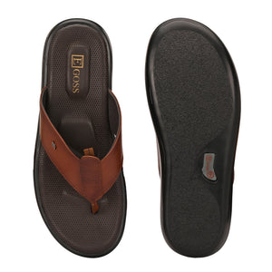 Egoss Leather Slippers For Men