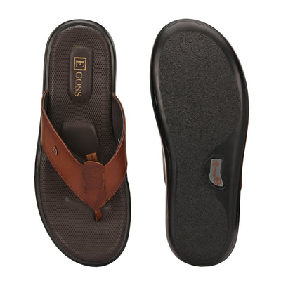 Egoss Leather Slippers For Men
