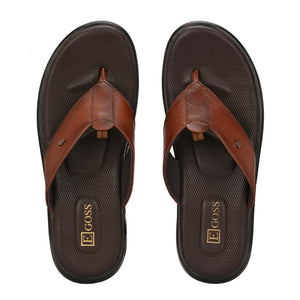 Egoss Leather Slippers For Men