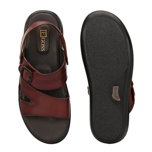 Egoss Leather Sandals For Men
