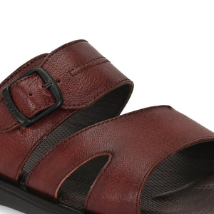 Egoss Leather Slippers For Men