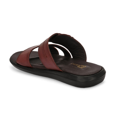 Egoss Leather Slippers For Men
