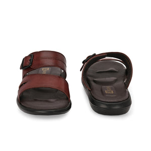 Egoss Leather Slippers For Men