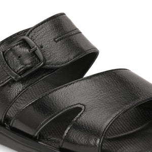 Egoss Leather Slippers For Men