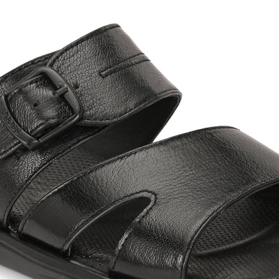 Egoss Leather Slippers For Men
