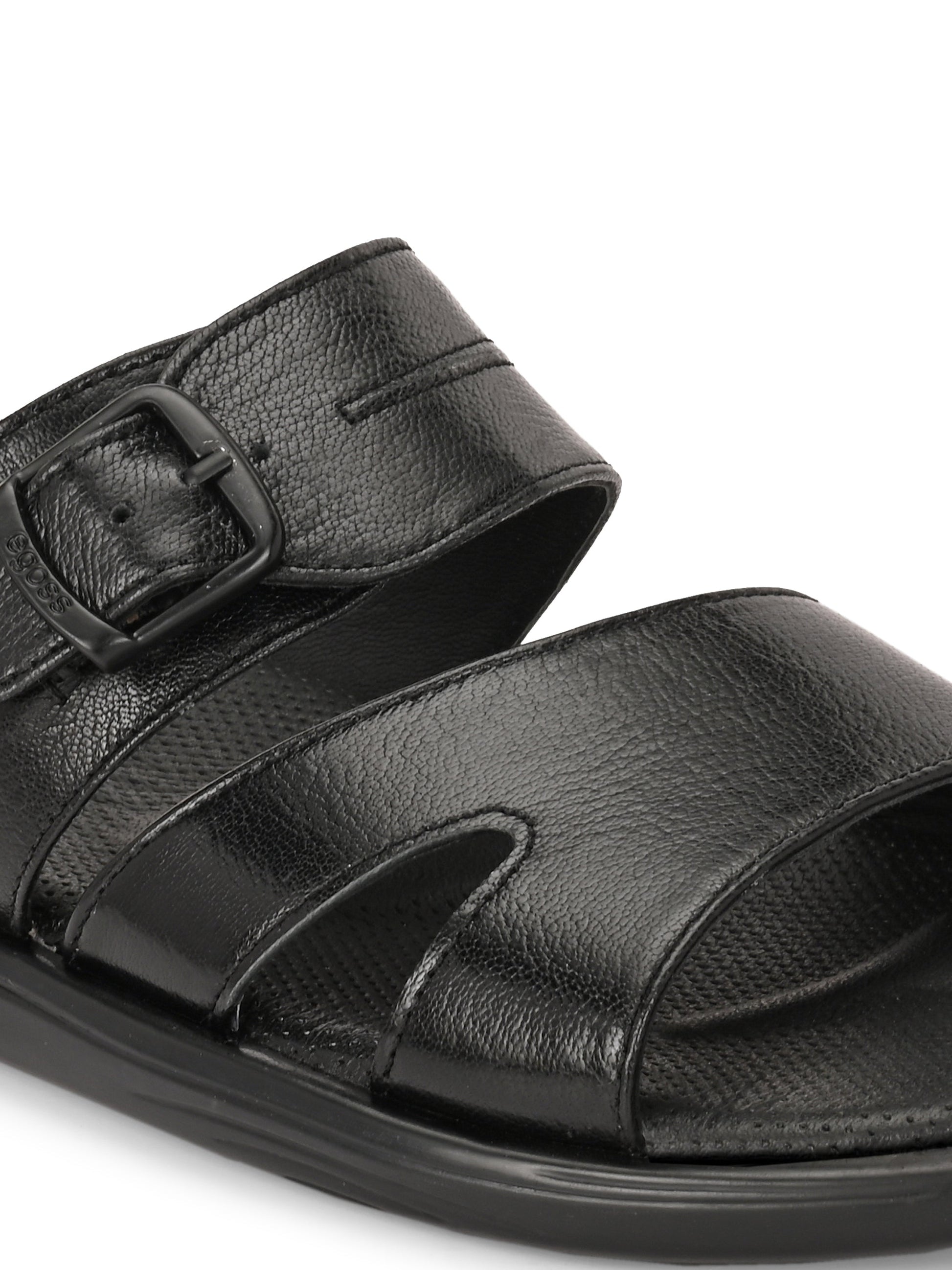 Egoss Leather Slippers For Men