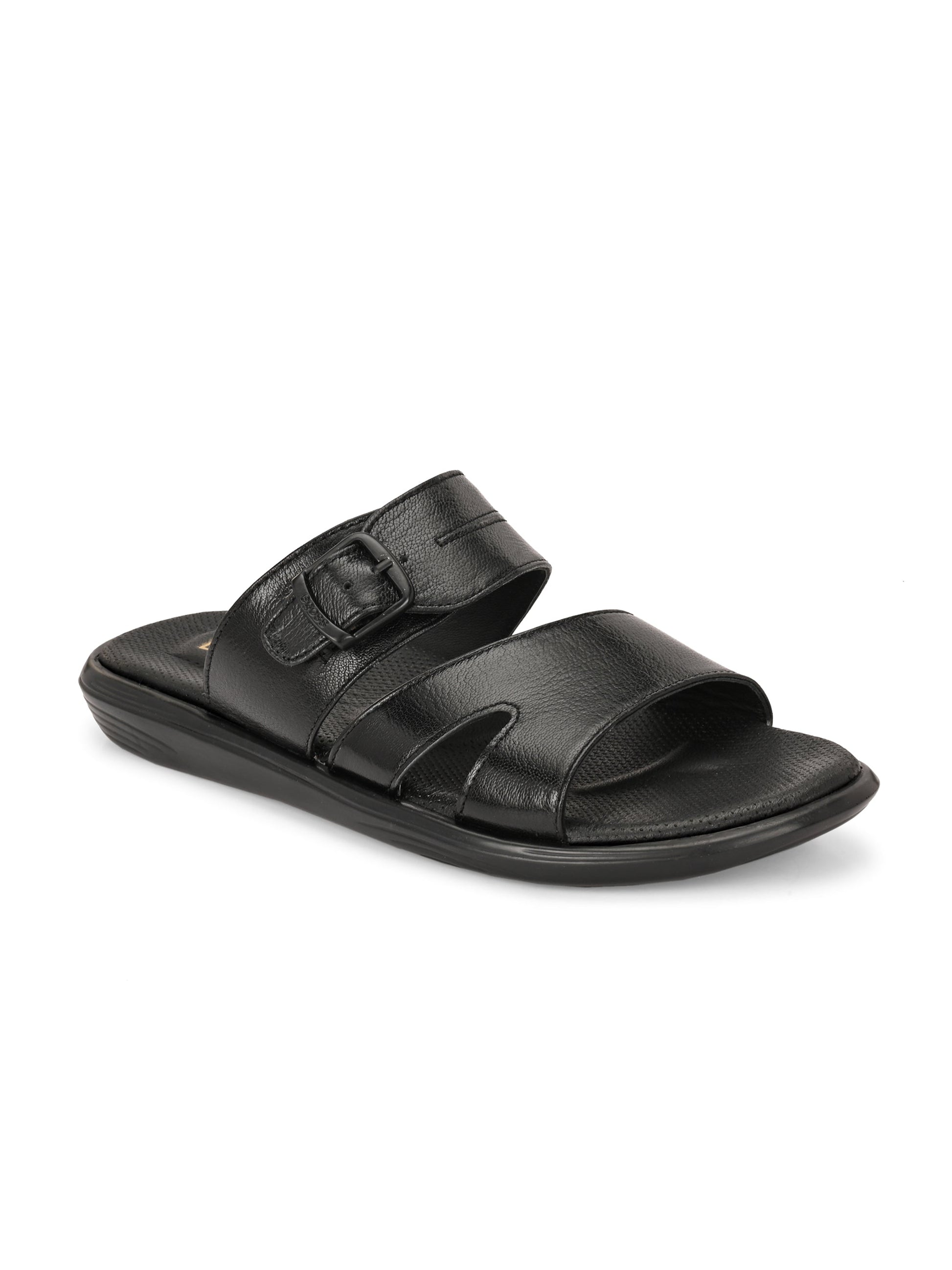 Egoss Leather Slippers For Men