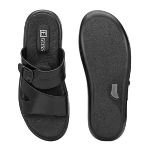 Egoss Leather Slippers For Men