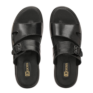 Egoss Leather Slippers For Men