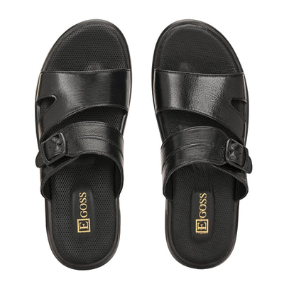 Egoss Leather Slippers For Men
