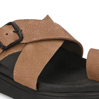 Comet Leather Slippers by Aspeerio