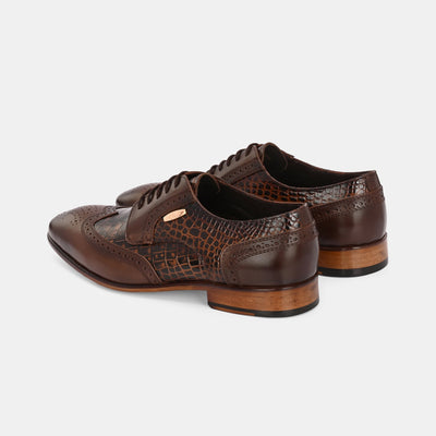 Colour-Blocked Lace-Up Brogues by Lafattio