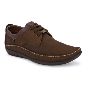 Egoss Leather Casual Lace-Up Shoes For Men