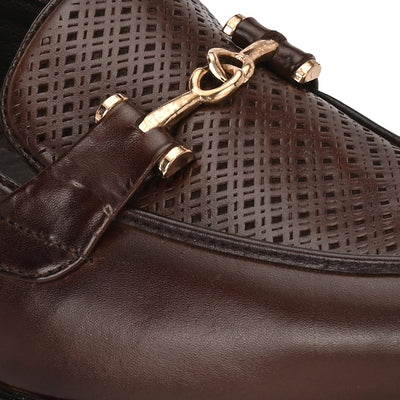 Buckled Formal Loafers For Men by Egoss