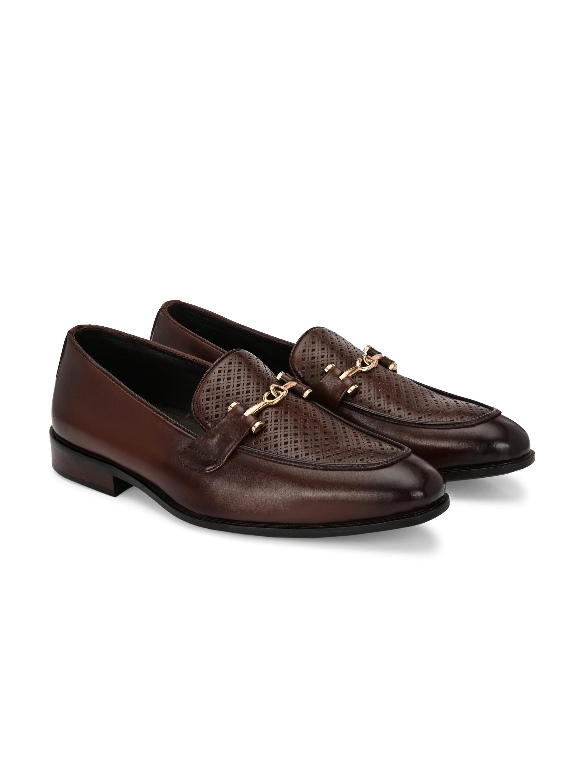 Buckled Formal Loafers For Men by Egoss