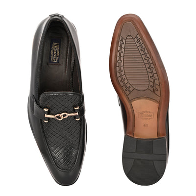 Buckled Formal Loafers For Men by Egoss