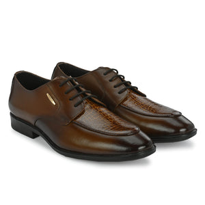Egoss Platinum Lace-Up Shoes For Men