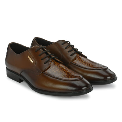 Egoss Platinum Lace-Up Shoes For Men