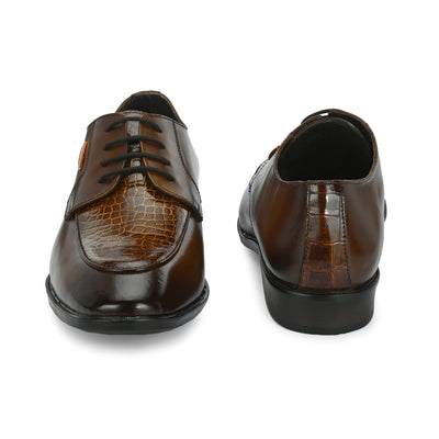 Egoss Platinum Lace-Up Shoes For Men