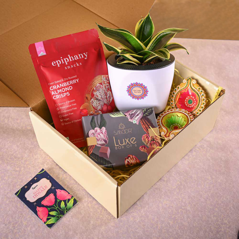 Snake Golden Hahnii & Epiphany Gourmet Nutty Delights Diwali Combo