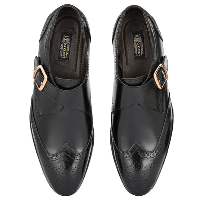 Formal Leather Buckled Shoes For Men