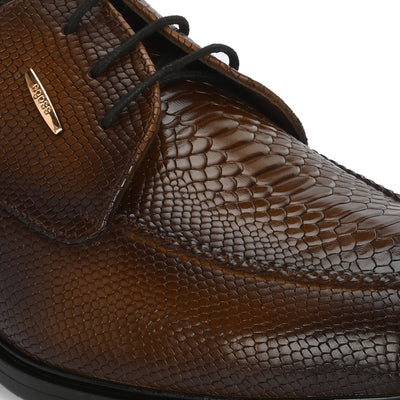 Egoss Platinum Lace-Up Shoes For Men