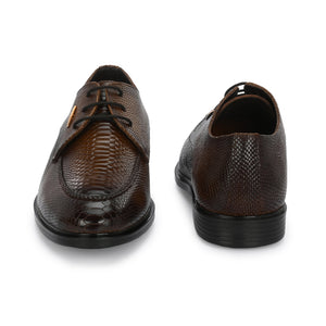 Egoss Platinum Lace-Up Shoes For Men