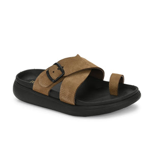Comet Leather Slippers by Aspeerio