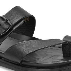 Egoss Leather Slippers For Men