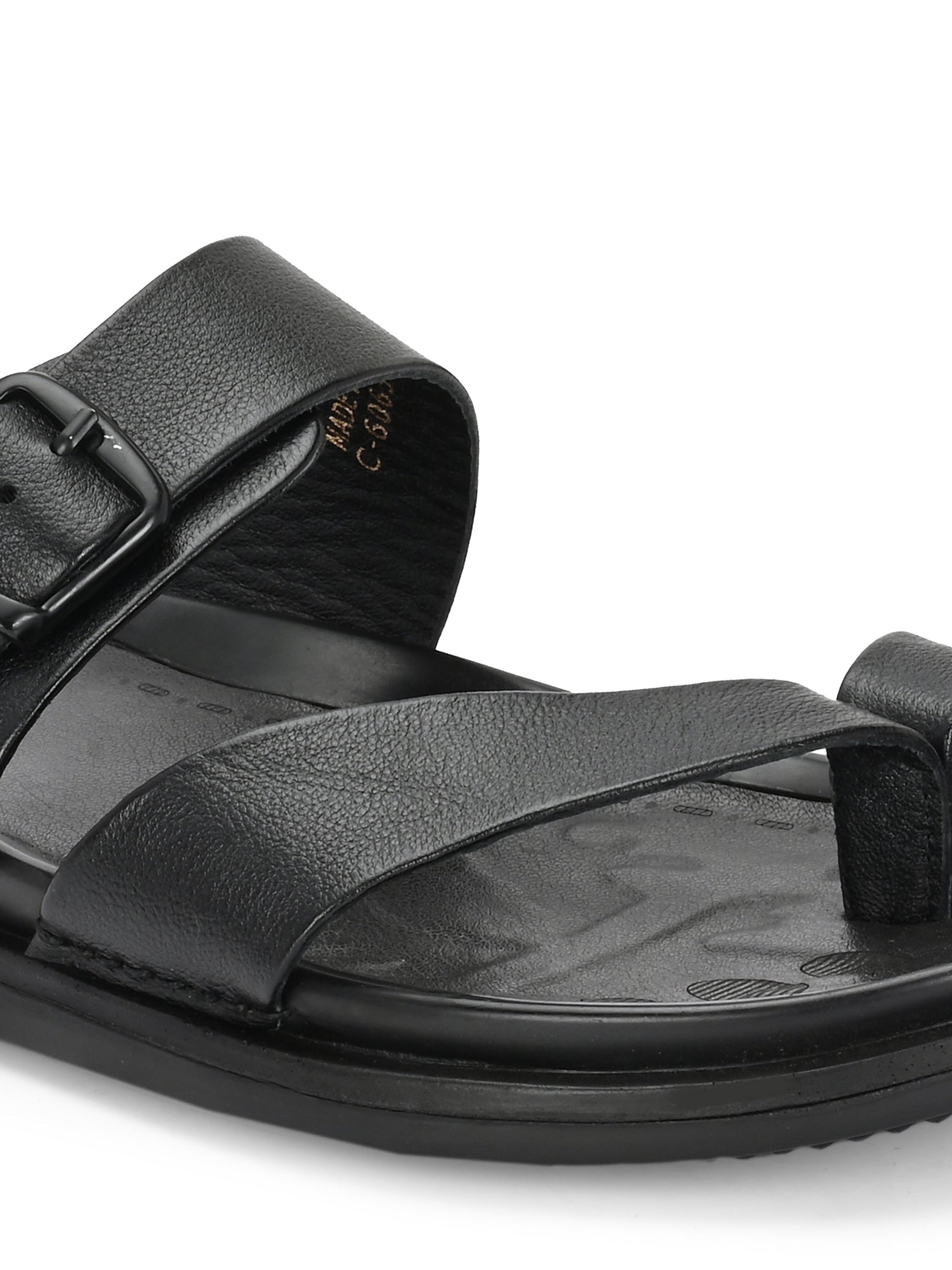 Egoss Leather Slippers For Men