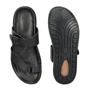 Egoss Leather Slippers For Men