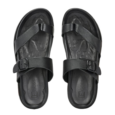 Egoss Leather Slippers For Men