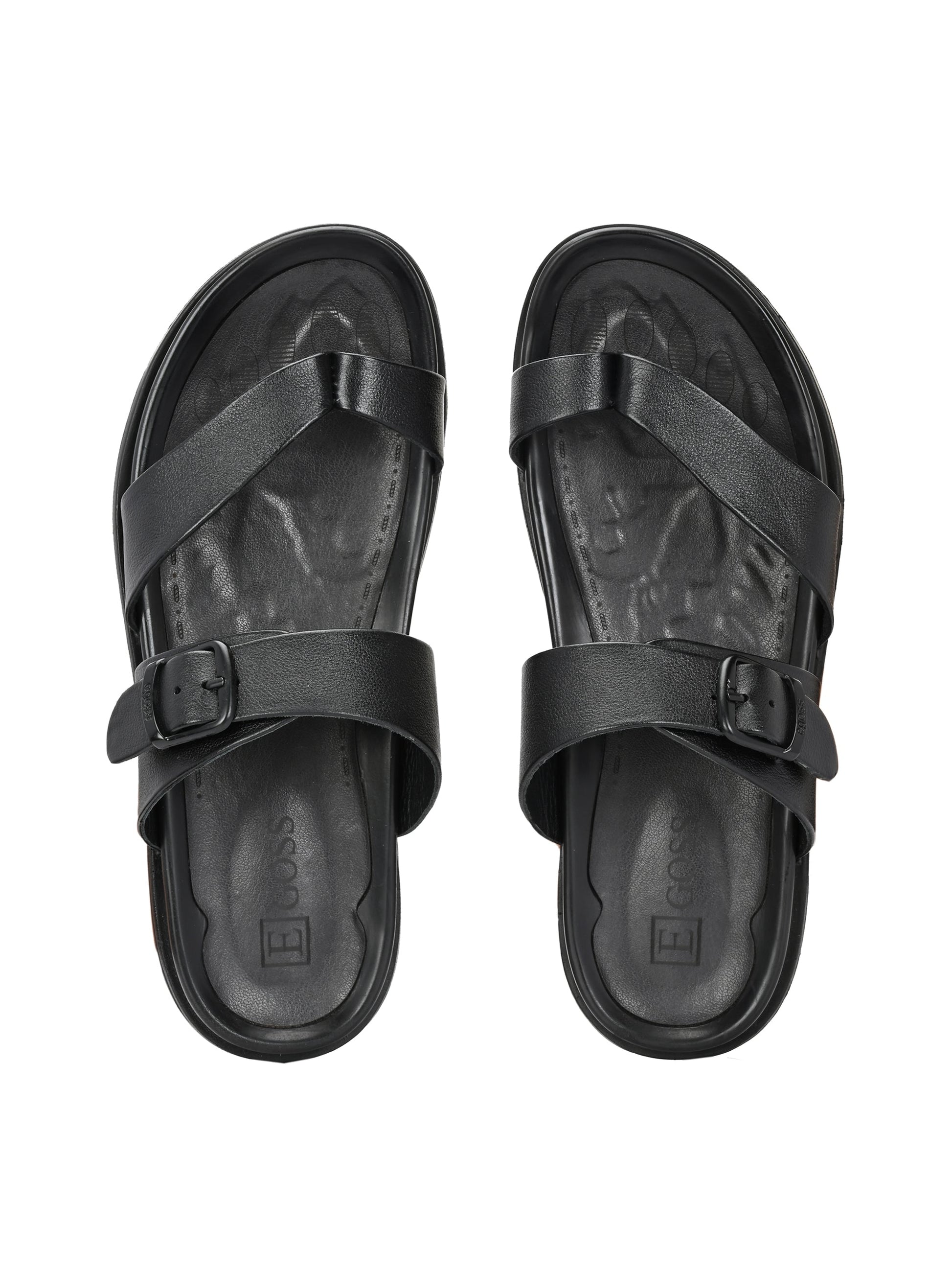 Egoss Leather Slippers For Men