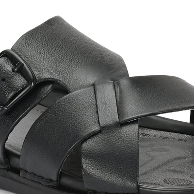 Egoss Leather Slippers For Men