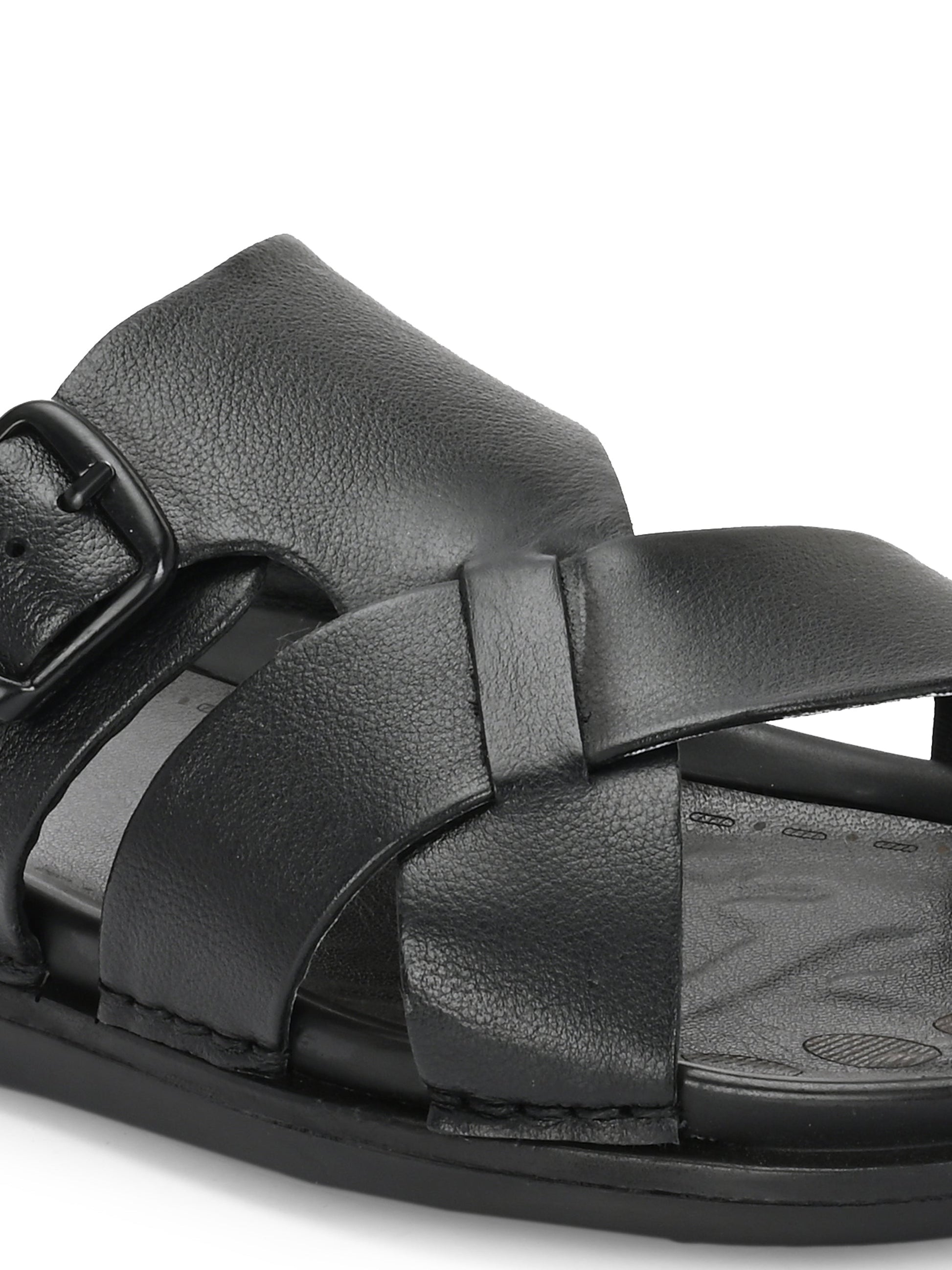 Egoss Leather Slippers For Men